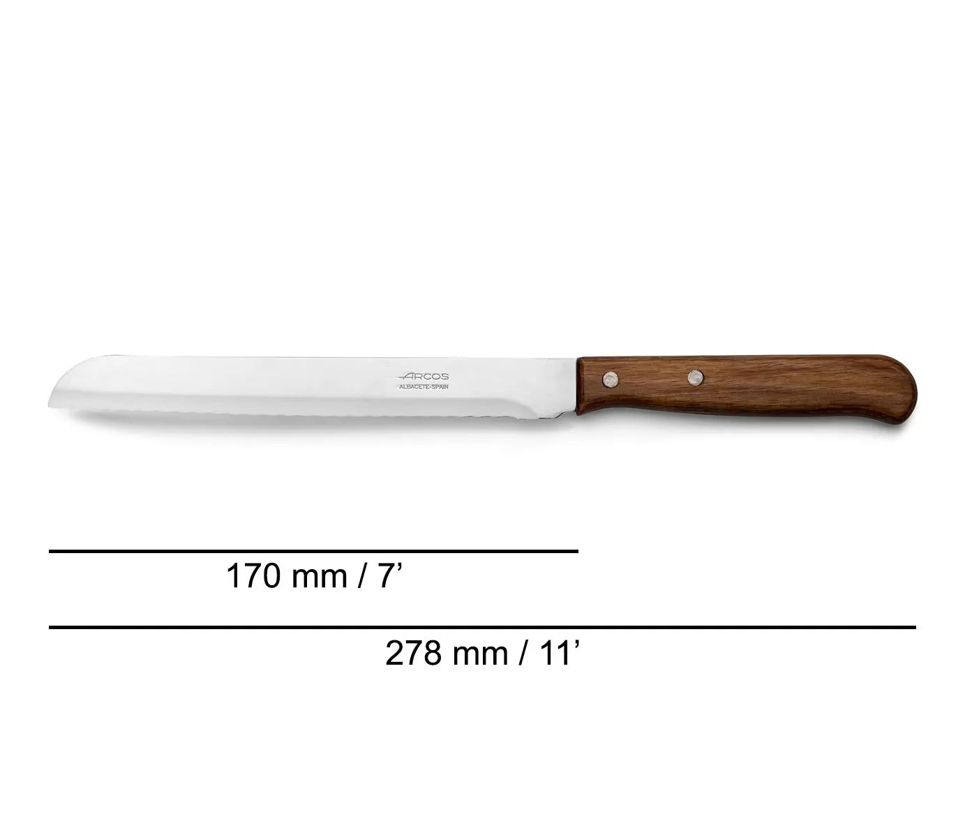 BREAD K. SERRATED 170 MM. BOX - LATINA