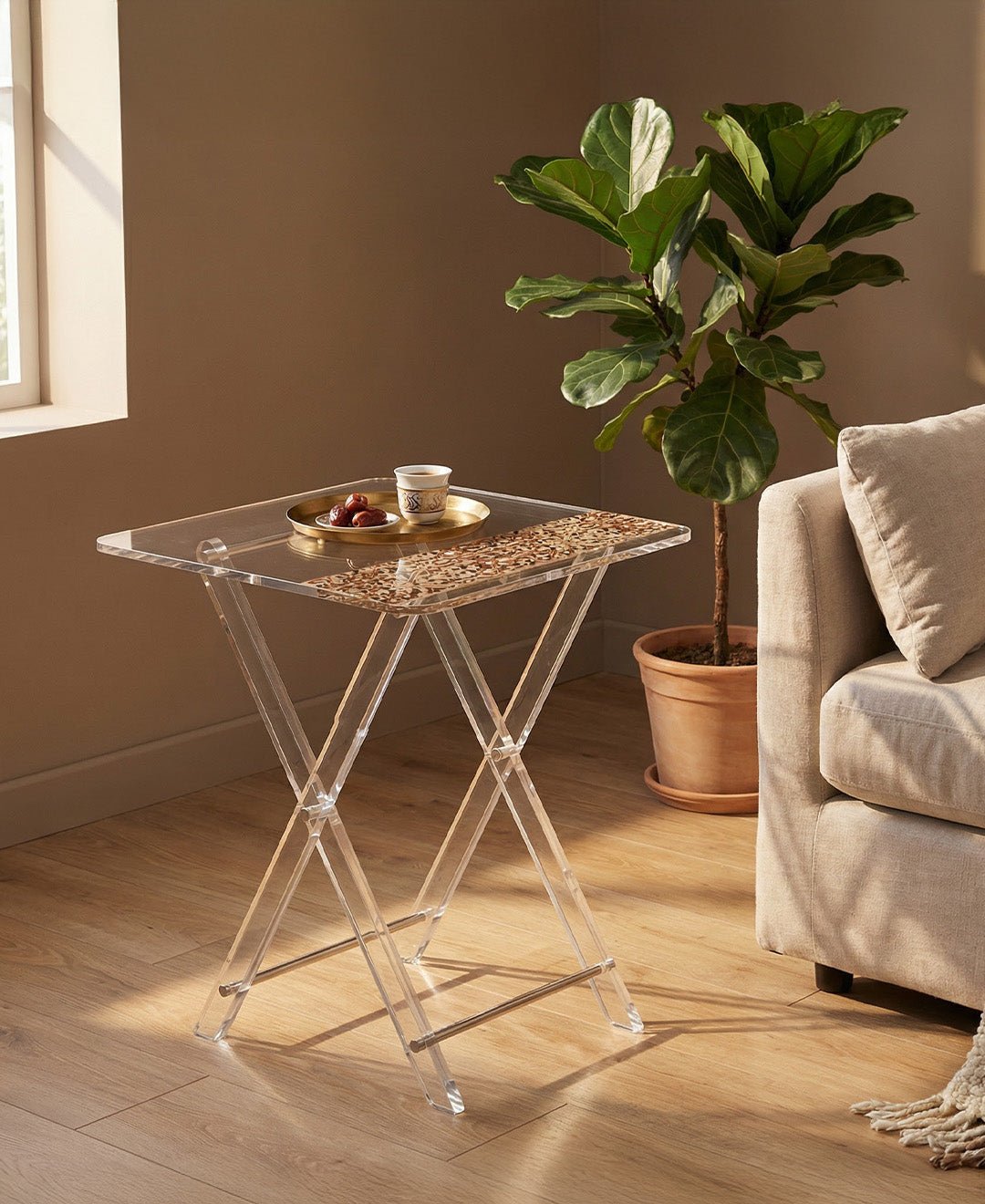 5-Piece Table Set – 40 × 40 × 47 cm (Compact)