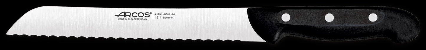 BREAD K. SERRATED 210 MM. BLISTER - MAITRE