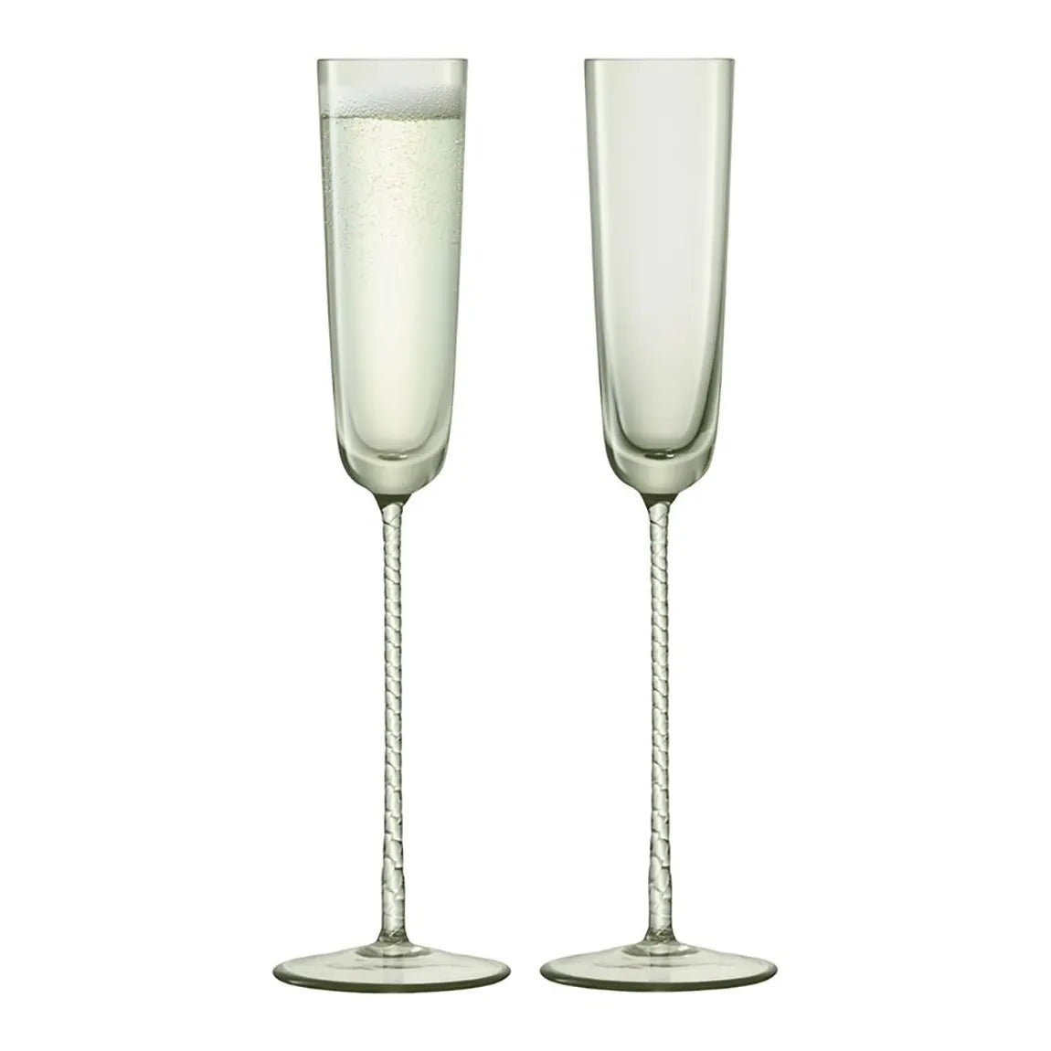 Champagne Theatre Champagne Flute 120ml Braid/Smoke Grey x 2
