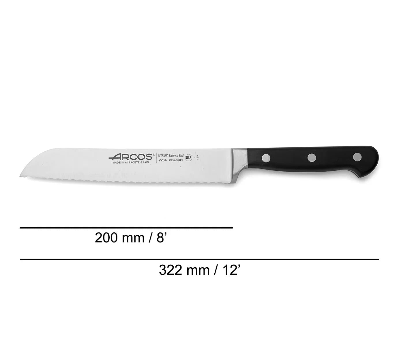 BREAD K. SERRATED 180 MM. CASE - OPERA.."