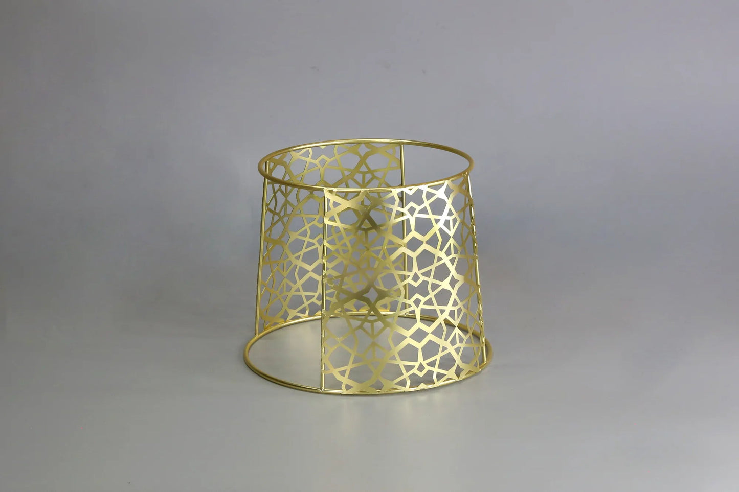 Elevation 8-Inch Round Gold Stand side view