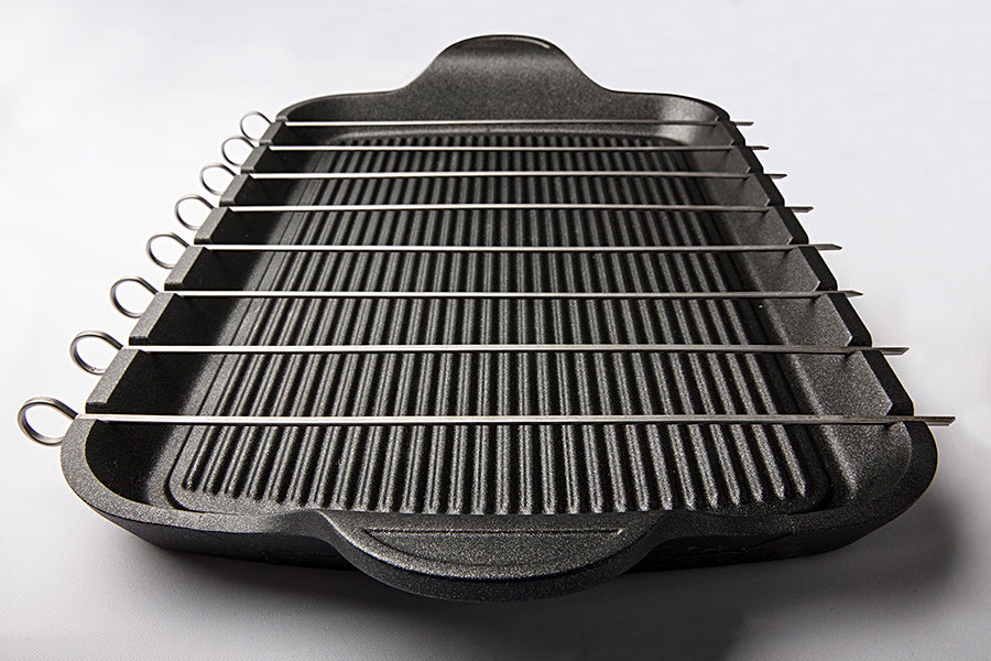 Brochette Grill "Explora" Coating consists of profiles, Suitable for gas, electric and grill/oven