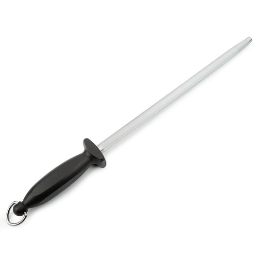SHARPENING STEEL BLACK 300 MM. BOX - CHAIRAS, Arcos