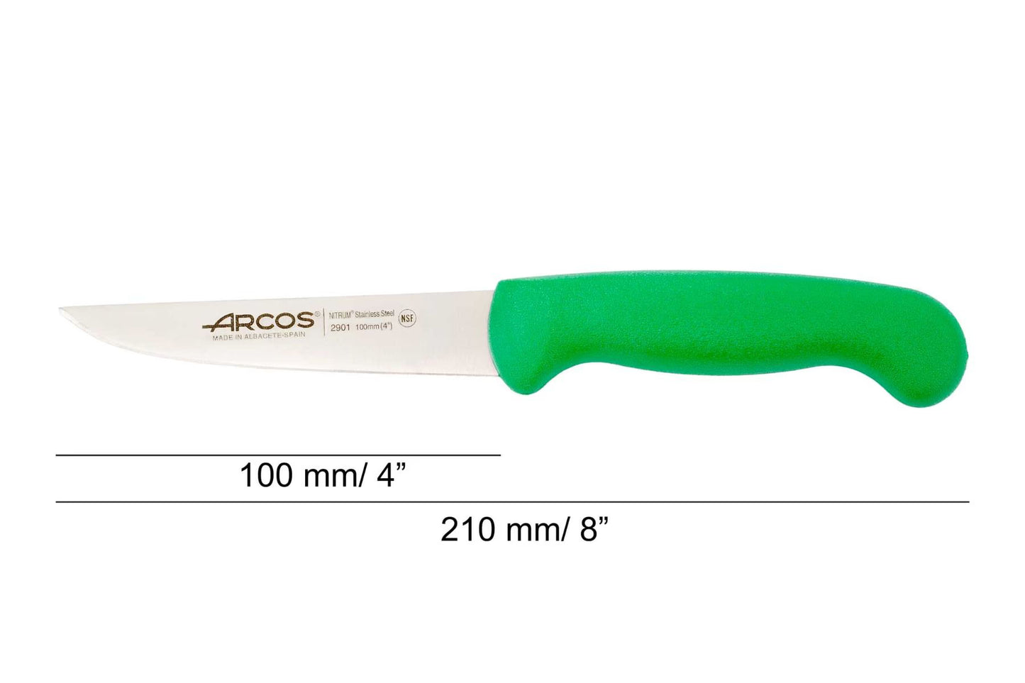 Paring/Vegetable K. GREEN 100 MM. D. SLEEVE - 2900, Arcos