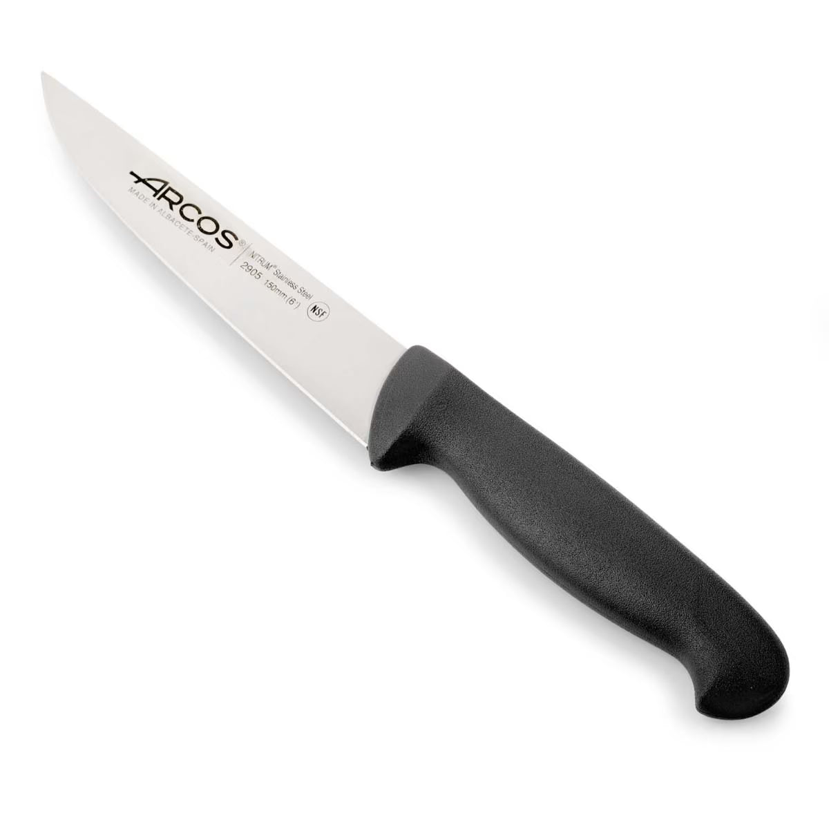 CHEF'S KNIFE 6" Black 150 MM, NITRUM® Stainless Steel, Polypropylene (PP), Arcos