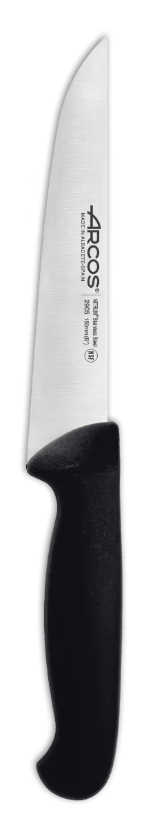 CHEF'S KNIFE 6" Black 150 MM, NITRUM® Stainless Steel, Polypropylene (PP), Arcos