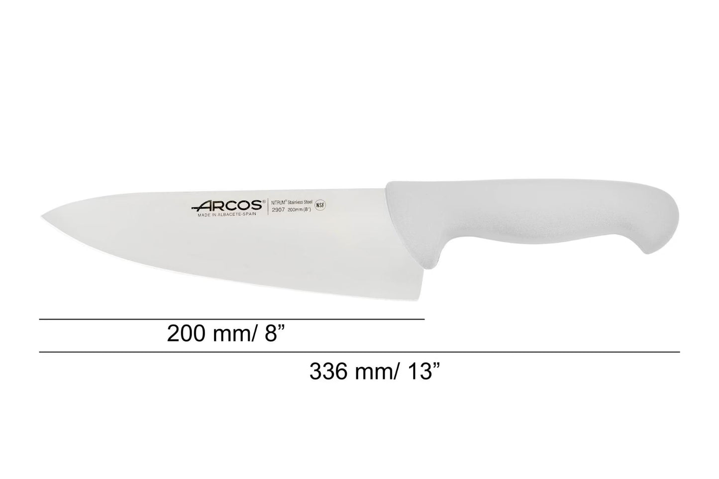 CHEF'S K. WHITE WIDE 200 MM. D. SLEEVE - 2900, Arcos