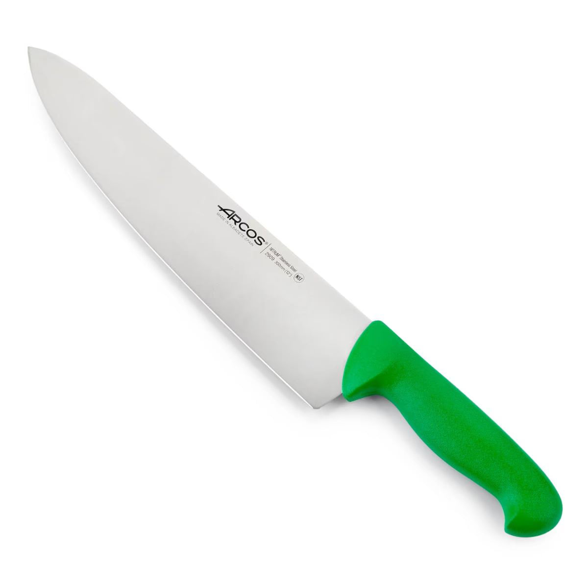 CHEF'S KNIFE 12" Green 300 MM, NITRUM® Stainless Steel, Polypropylene (PP), Arcos