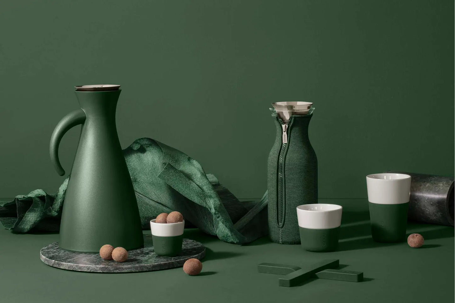 2 Cafe Latte Tumblers Emerald Green