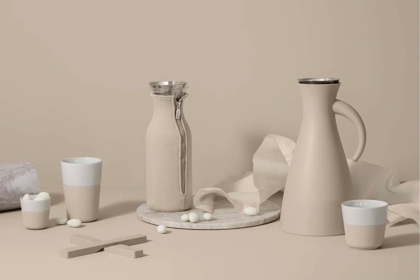 Cafe Latte tumbler - 2 pcs - Pearl beige