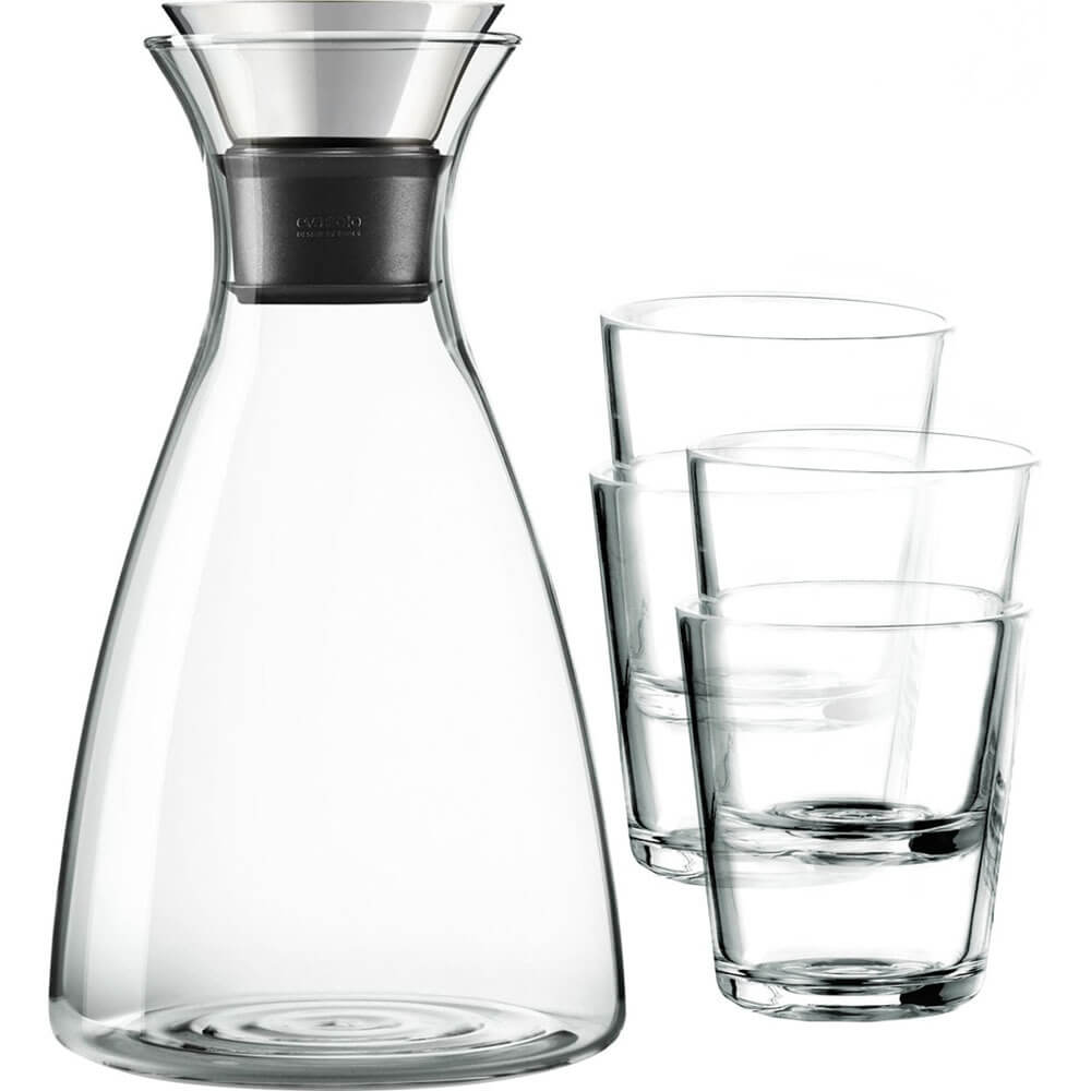 Carafe 1.0L with - 4 pcs Glasses