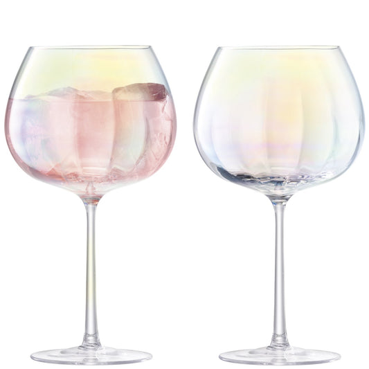 Pearl Balloon Goblet  Set of 2