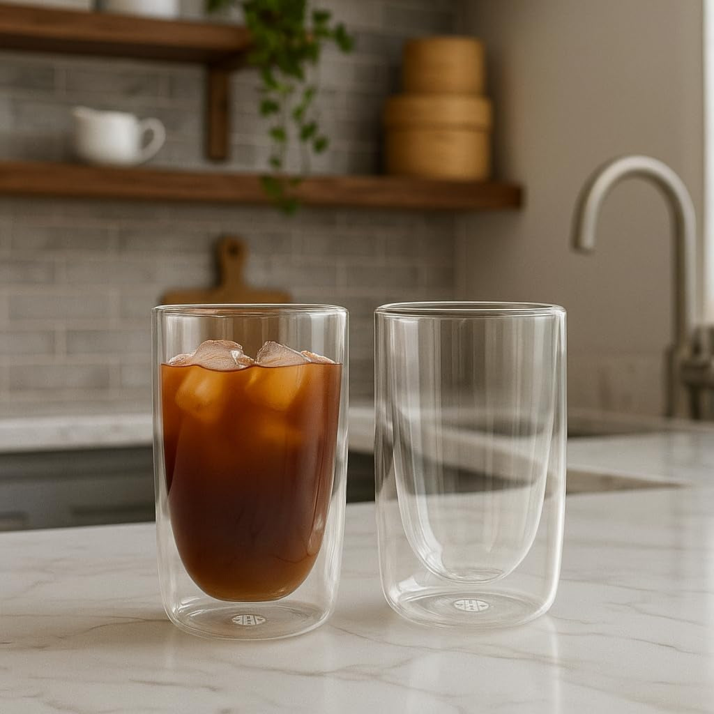 Double Wall Juice Glass Set of 2