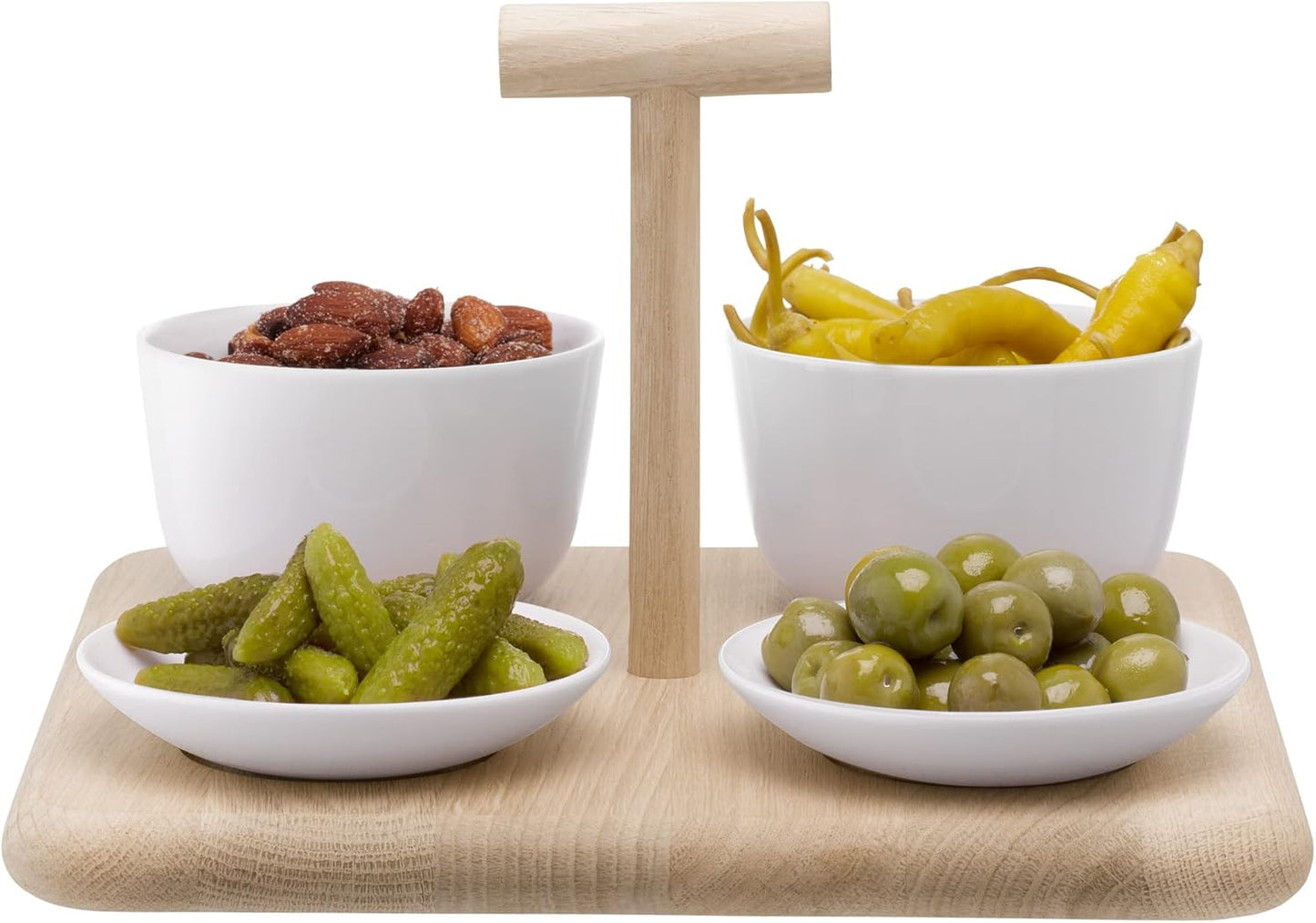 Dine Quad Set & Oak Base L26cm W26cm
