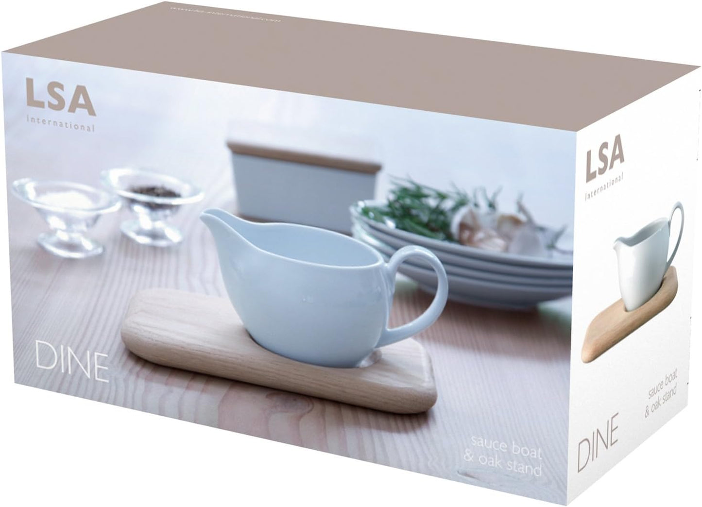 Dine Sauce Boat & Oak Stand 450ml