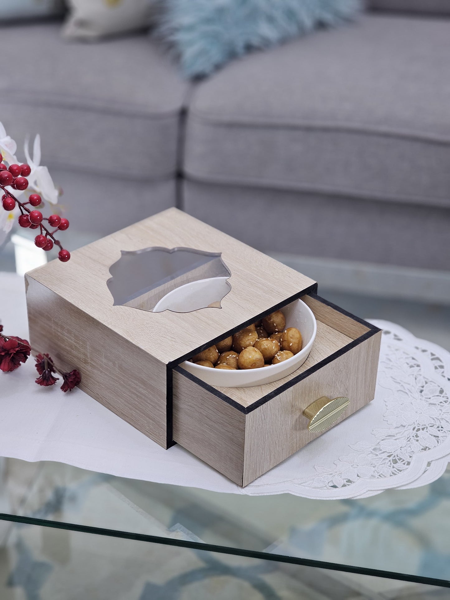 DR- CD-BG Serving Box Beige