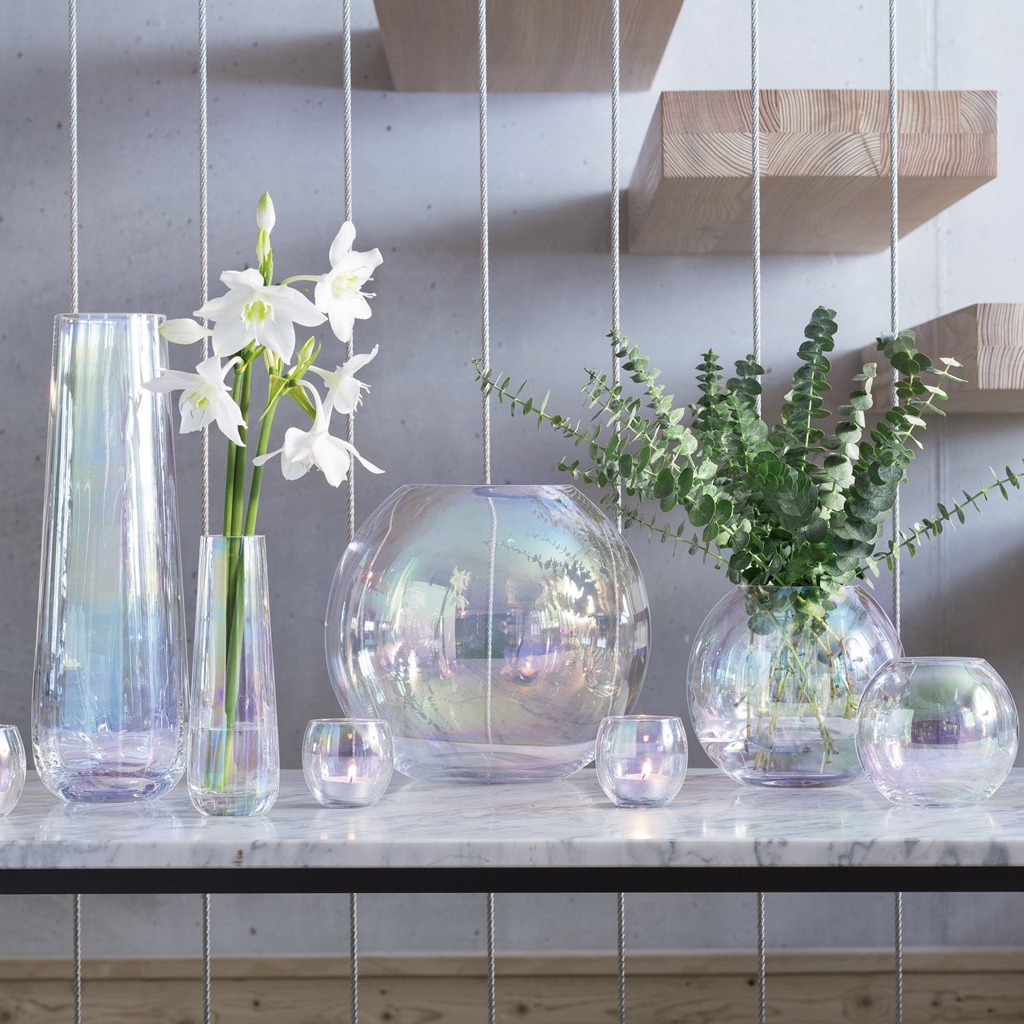 Pearl Vase H20cm Mother of Pearl