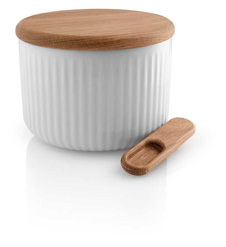 Salt cellar w/lid+spoon Nova