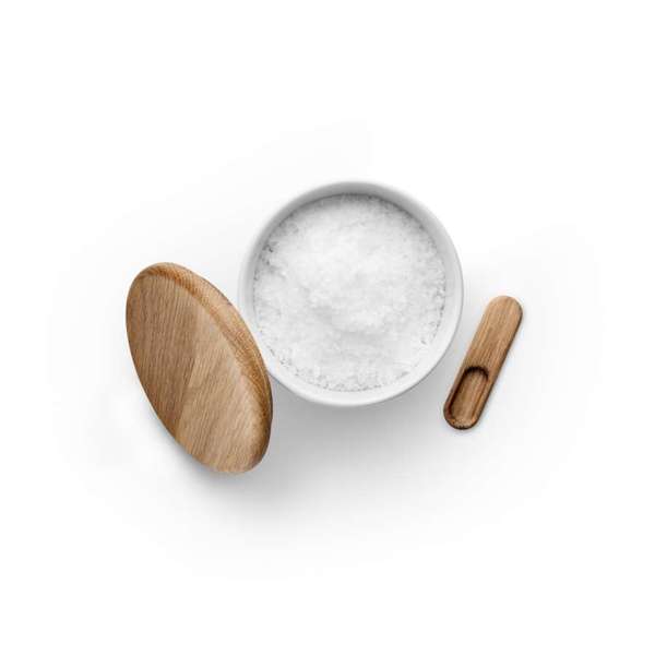 Salt cellar w/lid+spoon Nova