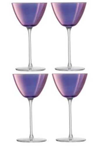 Aurora Martini Glass 195ml Polar Violet x 4