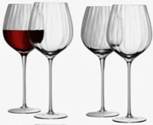 Aurelia Red Wine Glass 660ml Clear Optic x 4