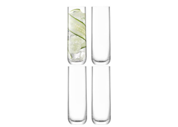 Borough Highball 420ml Clear x 4