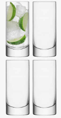 Bar Highball 420ml Clear x 4