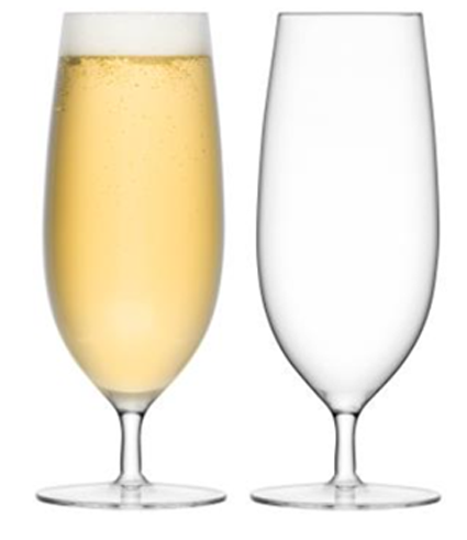 Bar Pilsner Glass 450ml Clear x 2