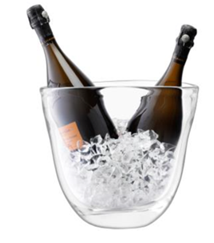Celebrate Dual Champagne Bucket H27cm Clear