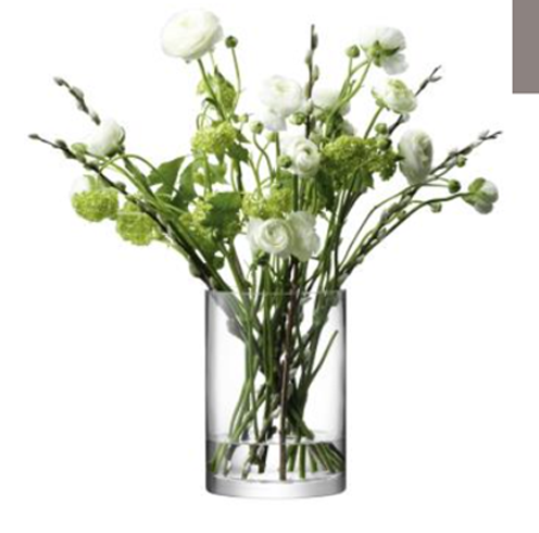 Column Vase/Candleholder H24 x Ø17cm Clear