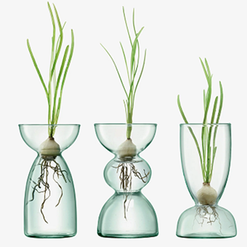 Canopy Trio Vase Set H13cm Clear