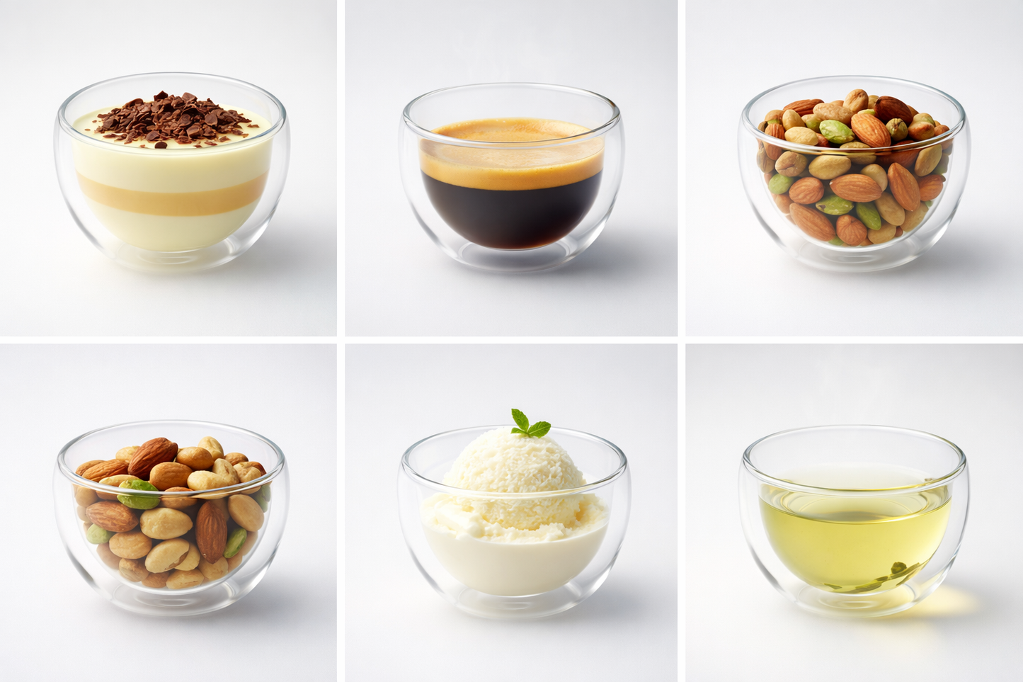 Insulated Glass Cups Set of 2 - Wide