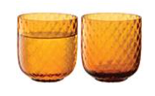 Dapple Tumbler 300ml Water Sun Amber x 2