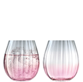 Dusk Tumbler 425ml Pink/Grey x 2