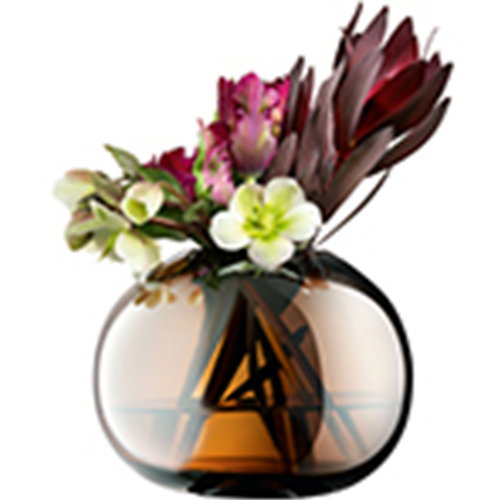 Epoque Vase H13.5cm Amber/Lustre