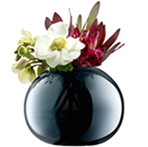 Epoque Vase H13.5cm Sapphire/Lustre