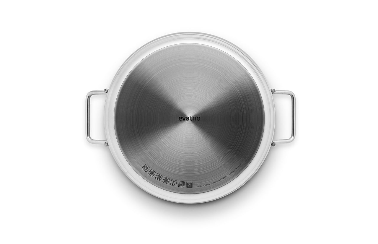 Saute Pot - 28cm - Stainless Steel - 2 Handles