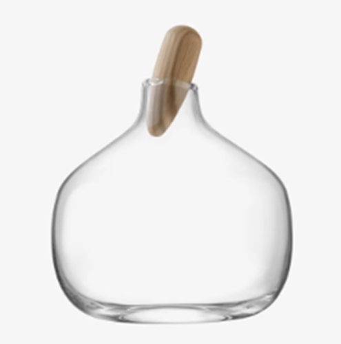 Float Decanter & Oak Stopper 1.3L Clear