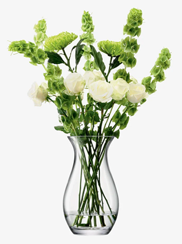 Flower Grand Posy Vase H32cm Clear