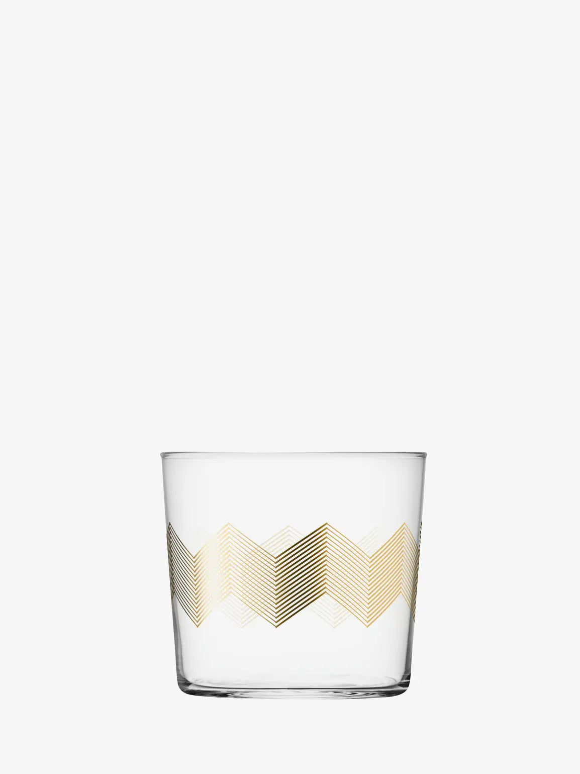 Chevron Tumbler 310ml Gold Assorted x 4