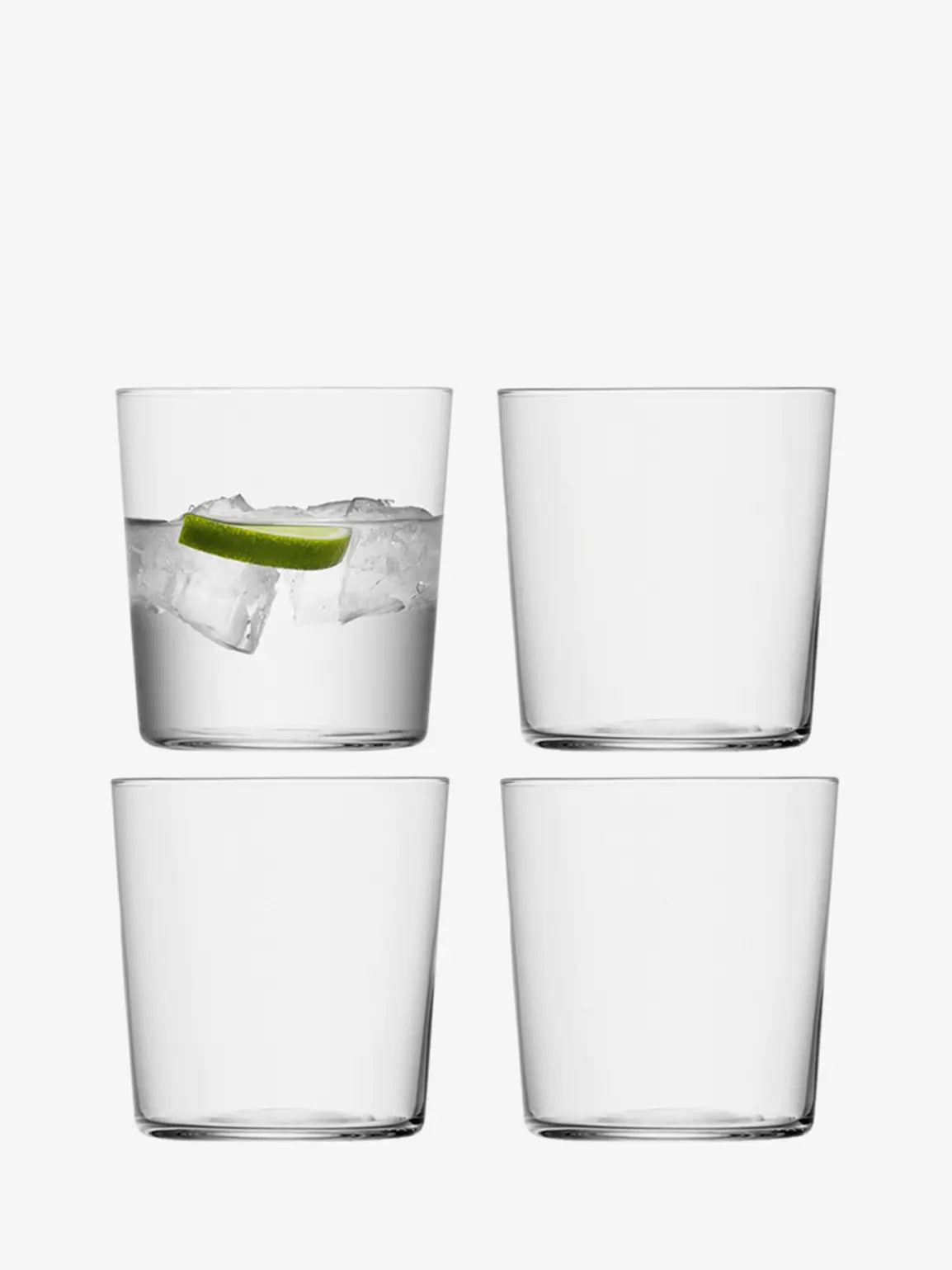 Gio Tumbler (small) 390ml Clear x 4