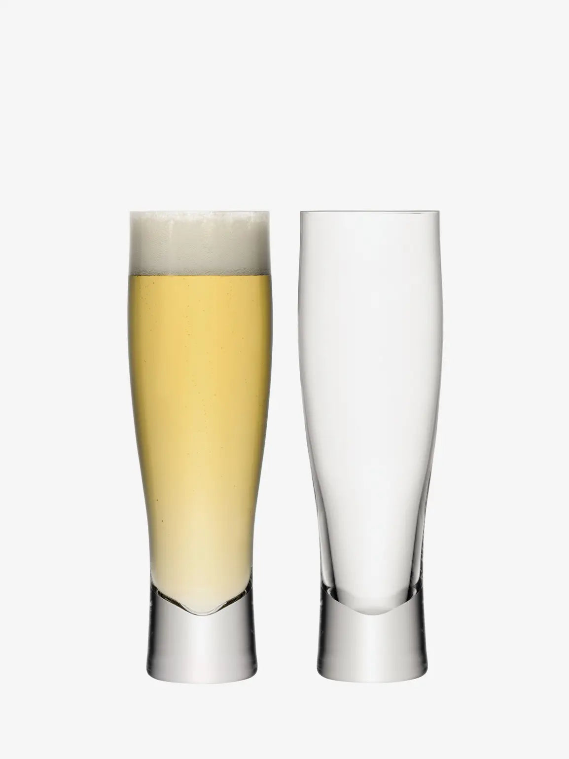 Bar Lager Glass 550ml Clear x 2