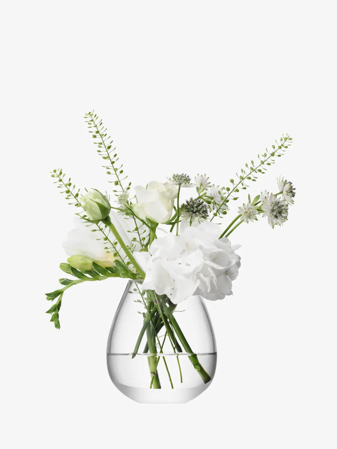 Flower Mini Posy Vase H9.5cm Clear