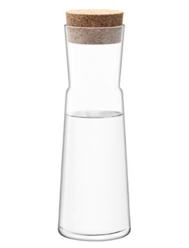 Gio Carafe & Cork Stopper 1.35L Clear