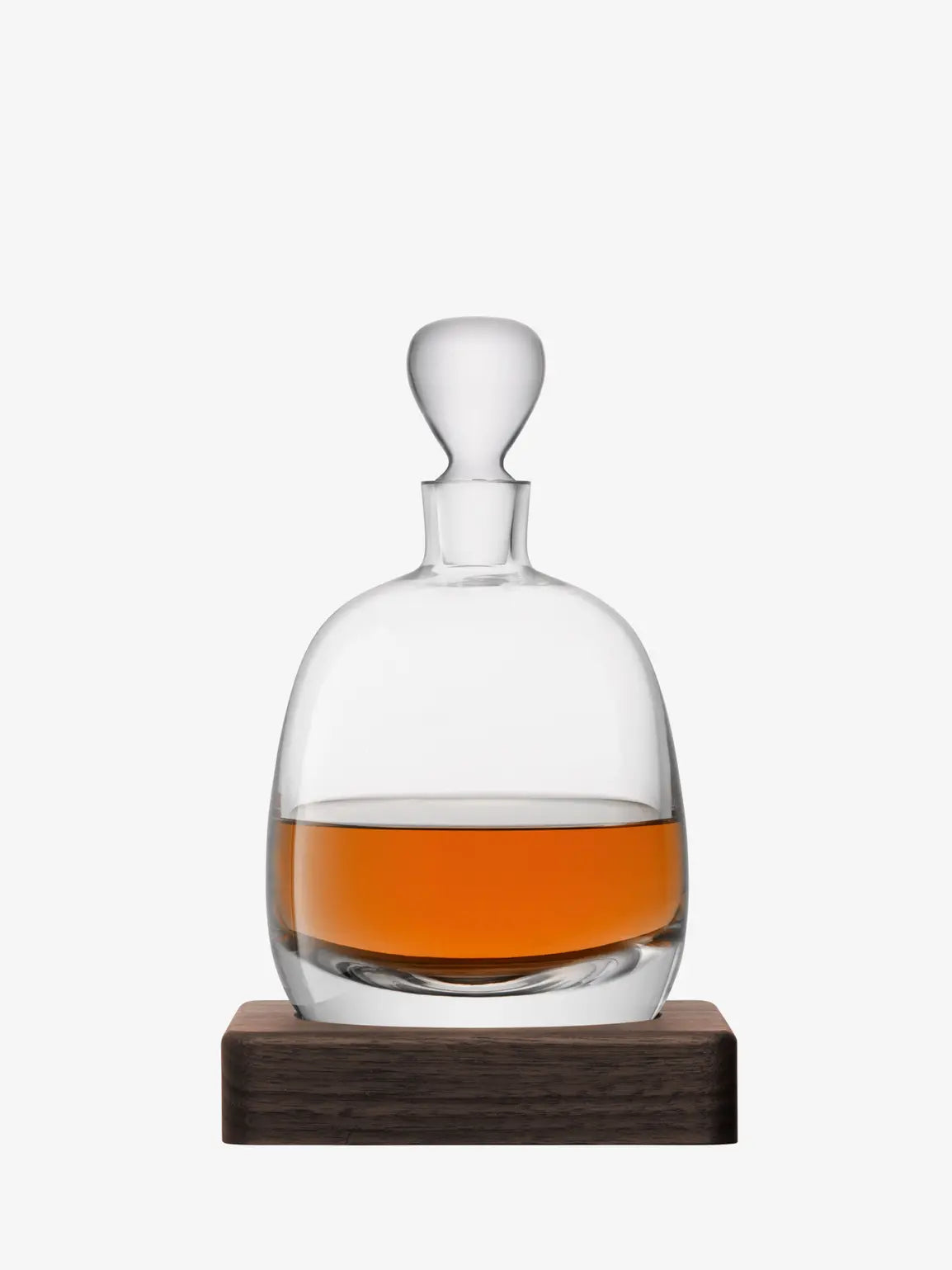 Whisky Islay Decanter 1L Clear and Walnut Base