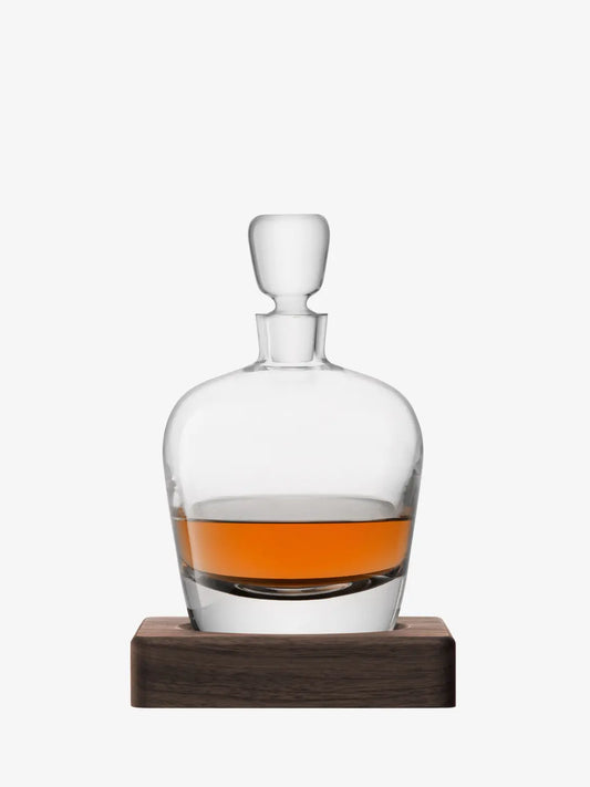 Whisky Arran Decanter 1LClear &Walnut Base