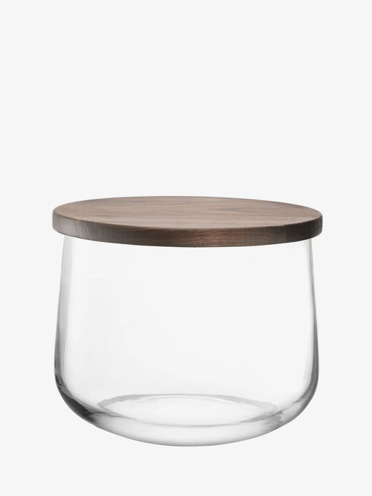 City Bowl & Walnut Lid Ø32cm Clear