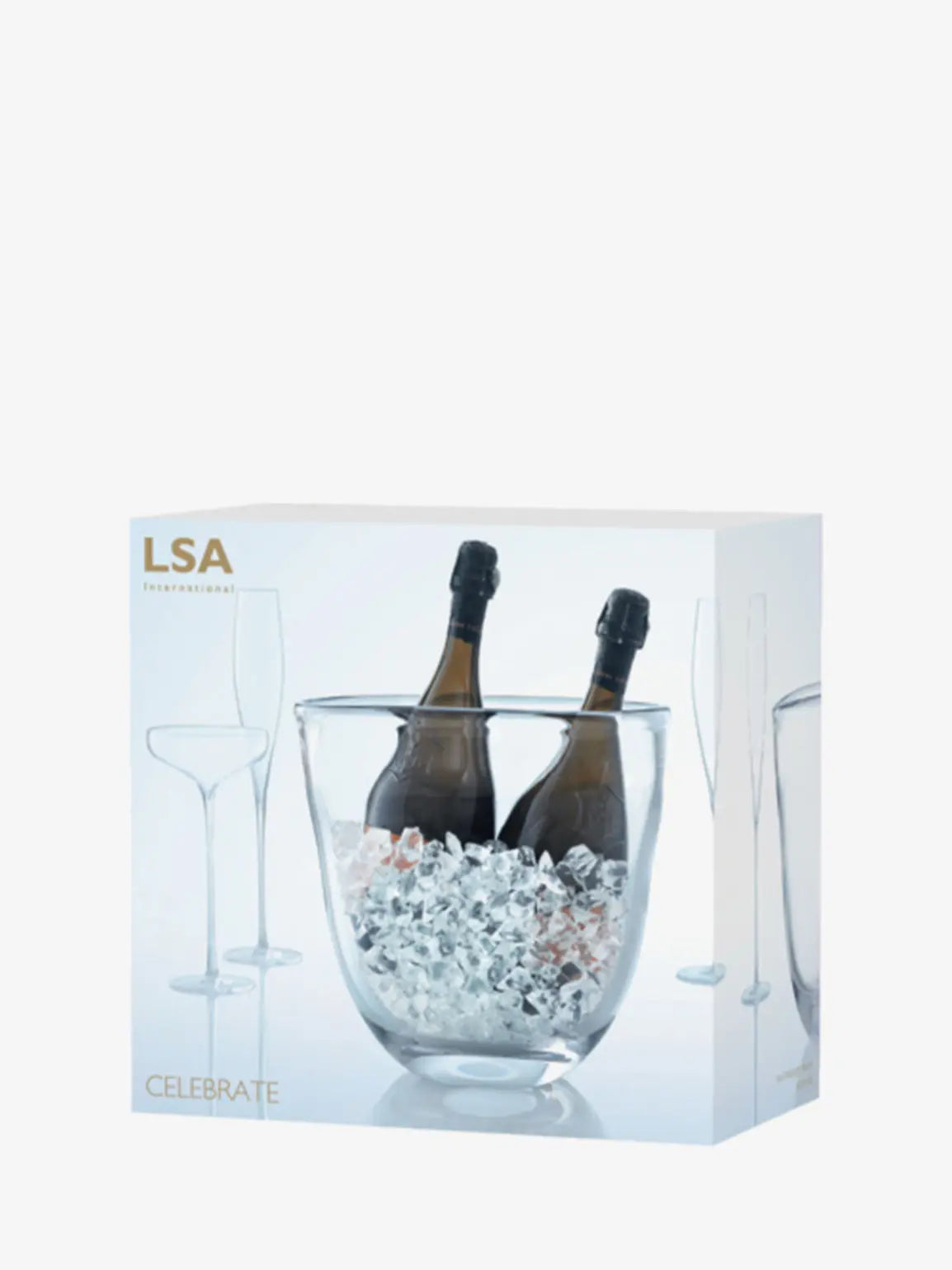 Celebrate Dual Champagne Bucket H27cm Clear