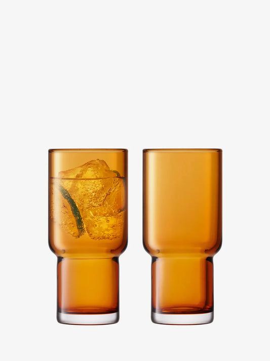 Utility Highball 390ml Amber x 2